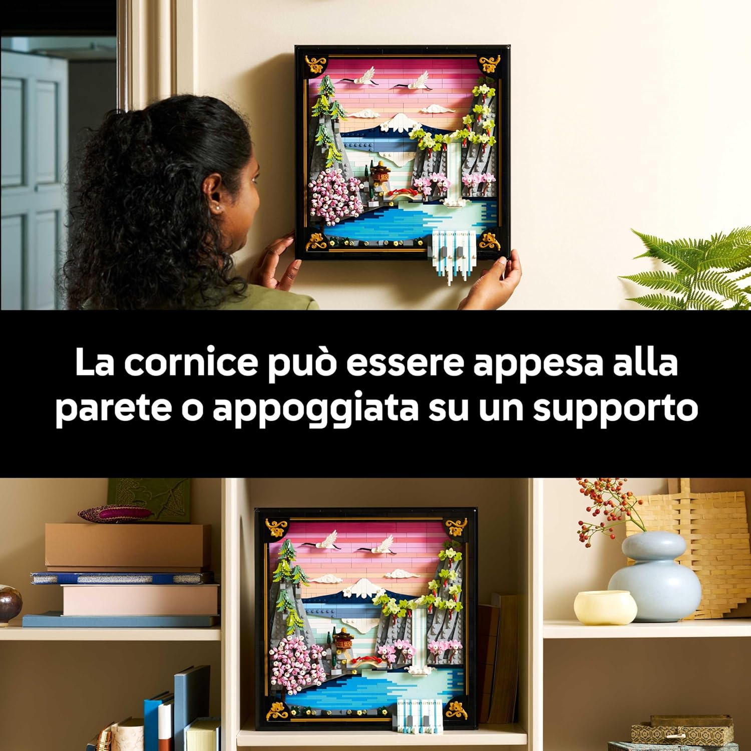 Thumbnail 6 de LEGO Art Paesaggio Giapponese con Ciliegi Fioriti 31218 – Decorazione 3D per Parete