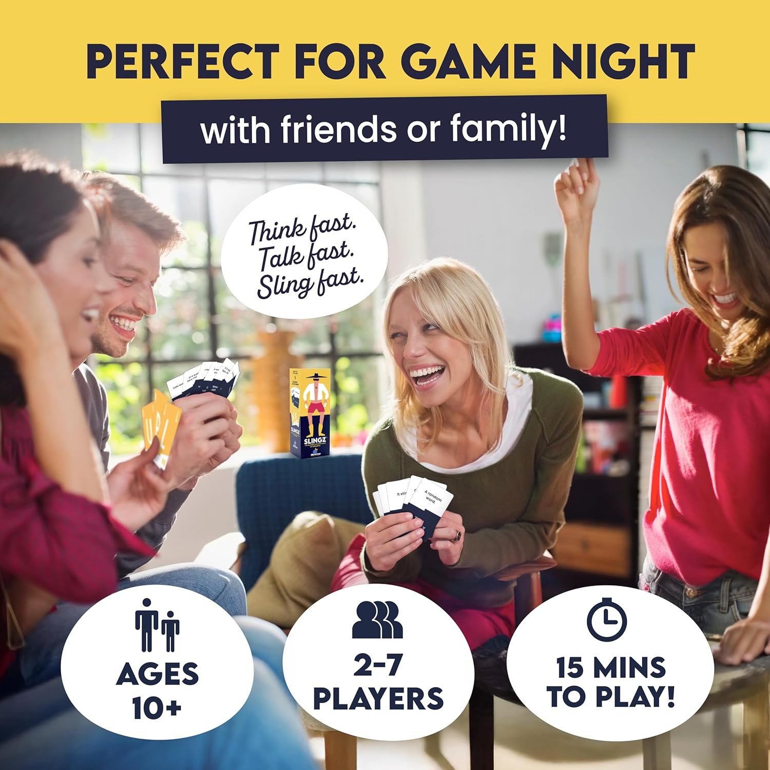 Detalle 2 de Slingz Fast Word Card Game