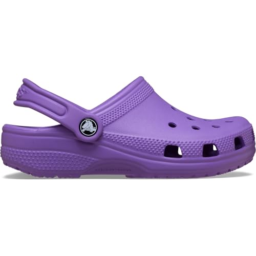 Detalle de Crocs Classic Clog Kids, Purple, UK 13 – Lightweight Croslite with heel strap