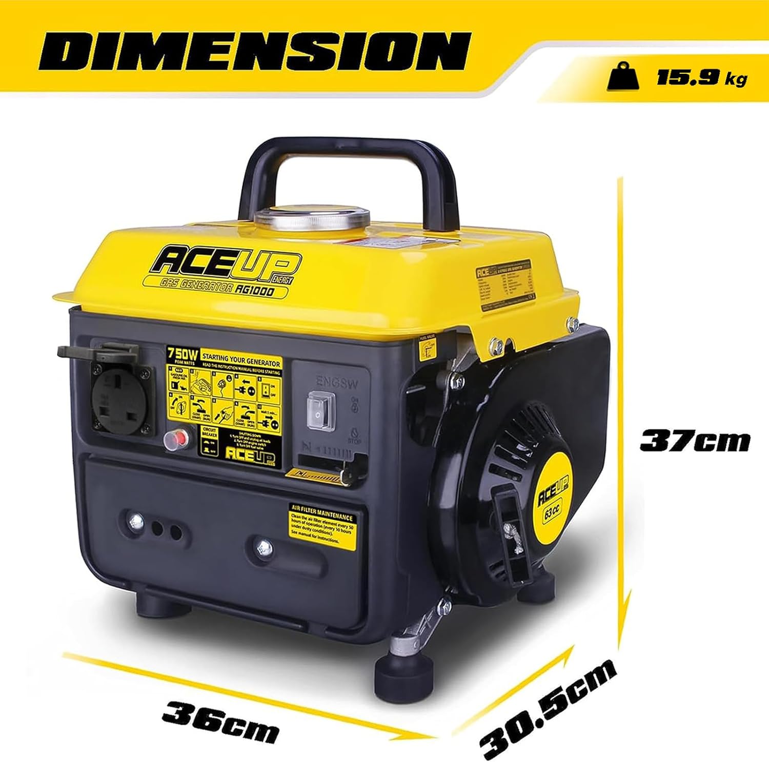 Thumbnail 3 de Aceup Energy 750W portable generator ⛽