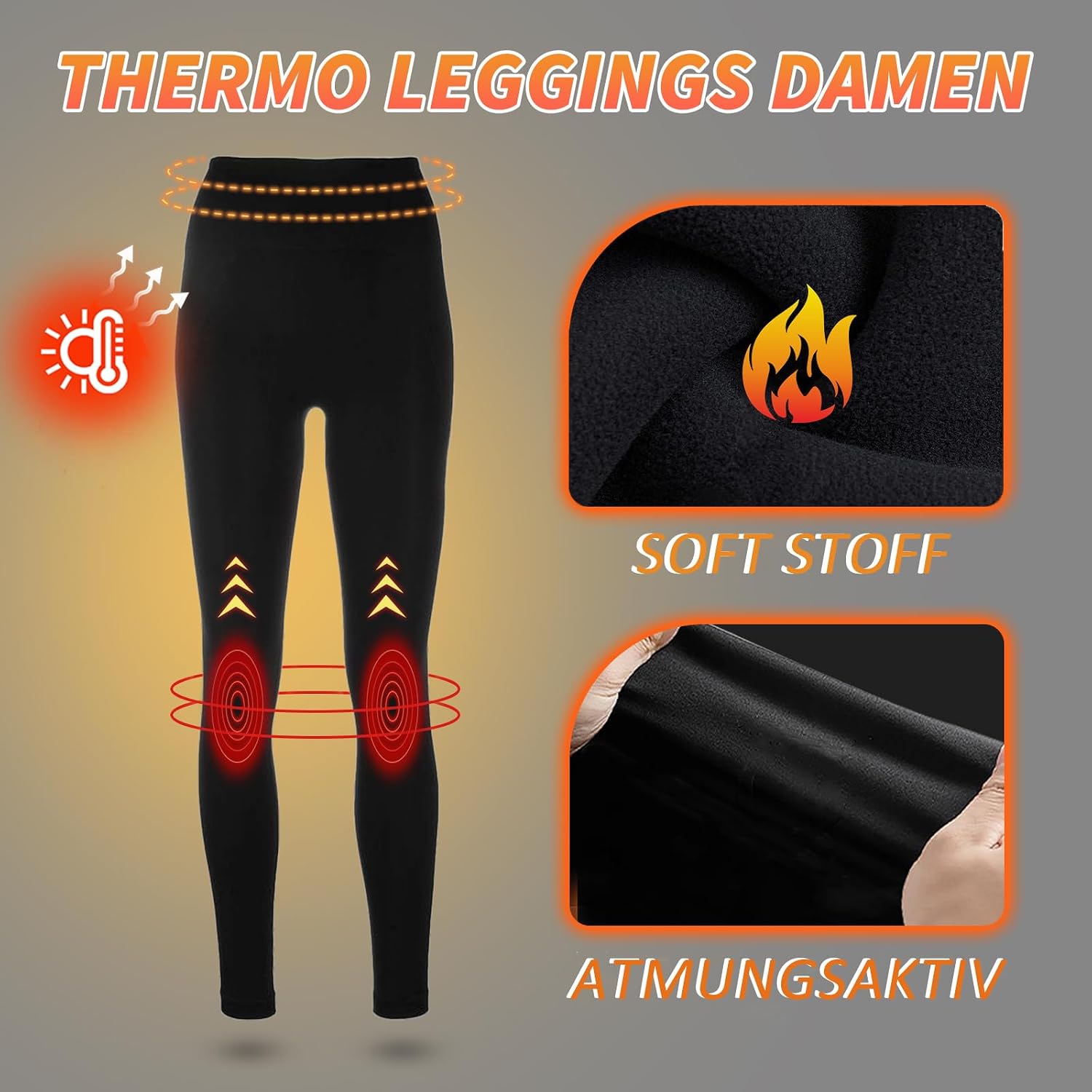 Thumbnail 4 de HIPOWER Thermoleggings 3er Pack