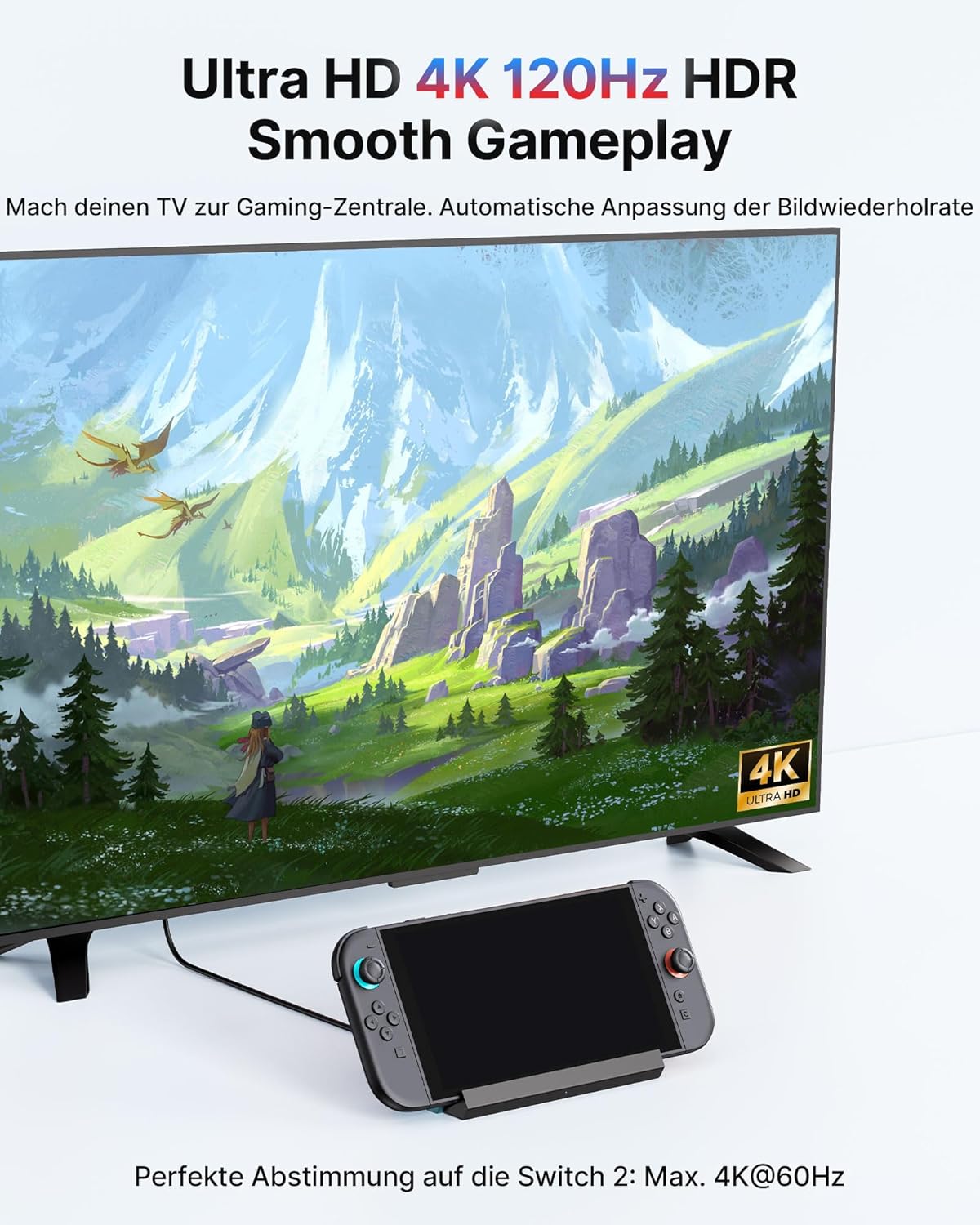 Detalle de Antank Switch 2 Dock – Kompatibel ausschließlich mit Nintendo Switch 2 (2025)