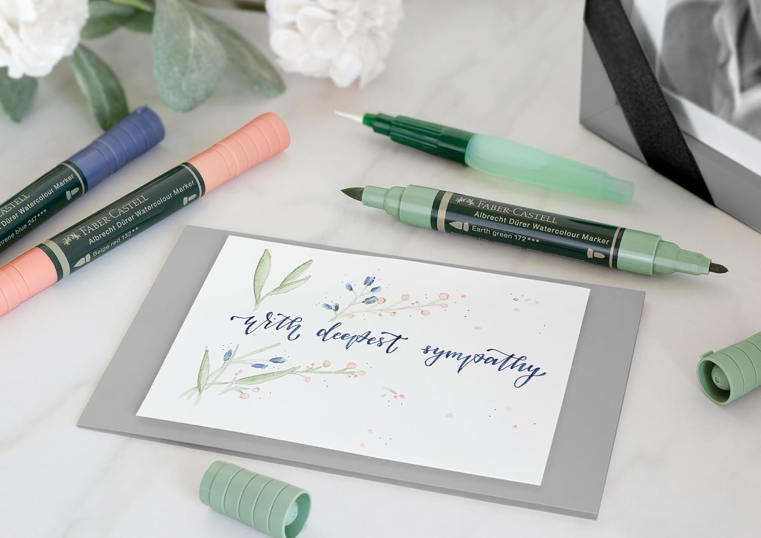 Detalle de Faber-Castell AG160330 Albrecht Durer 30-Piece Watercolour Marker Set