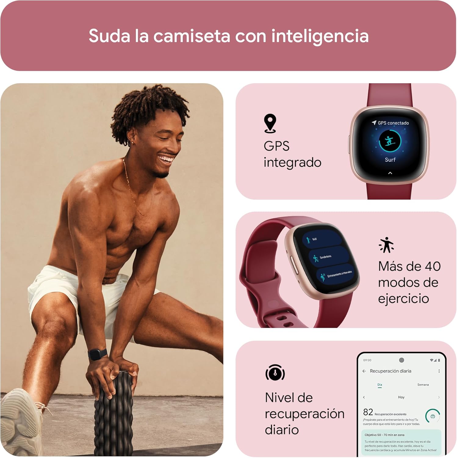 Thumbnail 2 de Google Fitbit Versa 4: Smartwatch fitness con GPS y larga batería