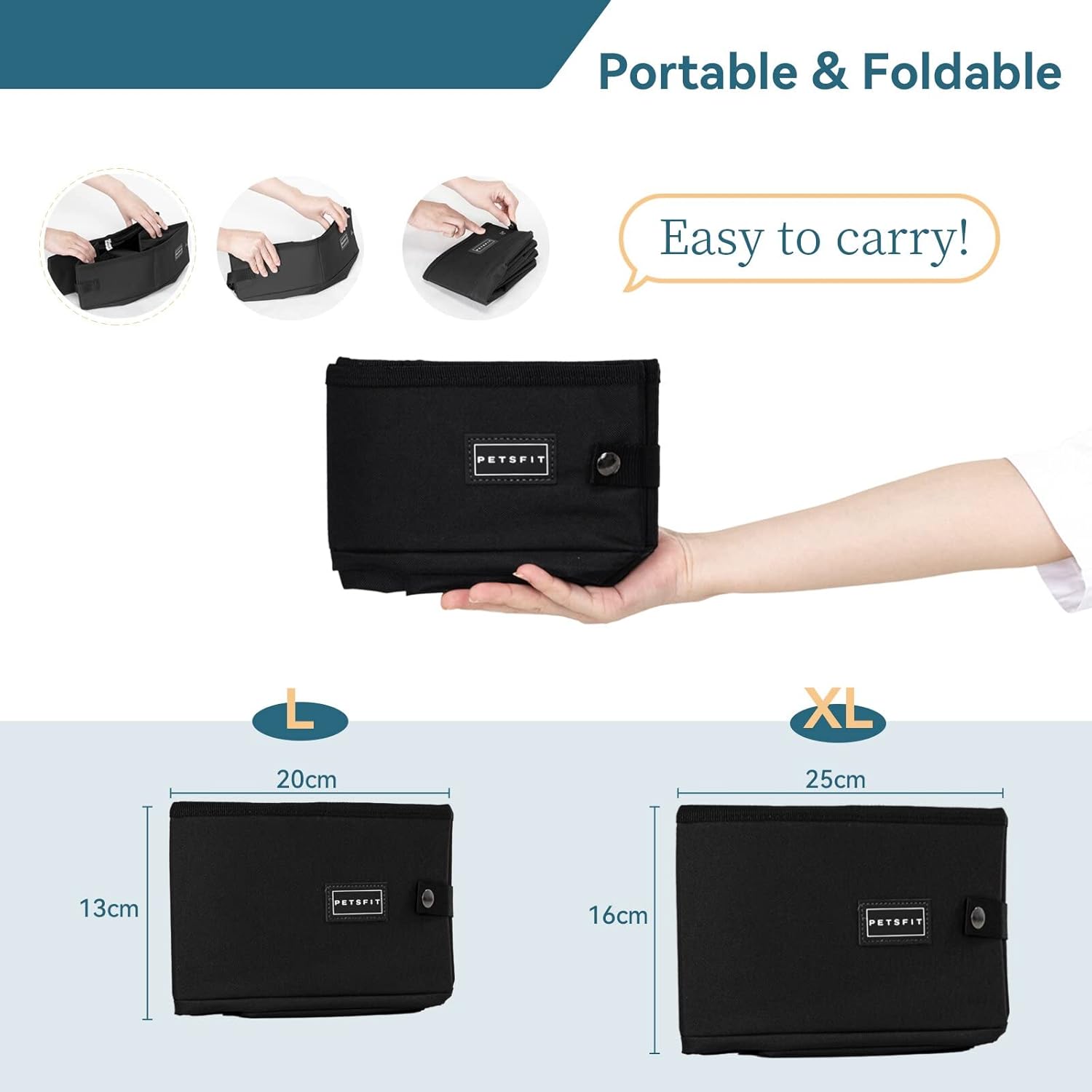 Thumbnail 2 de PETSFIT Small Cat Litter Box with Waterproof Bottom & Zipped Top (40cm x 30cm x 12cm)