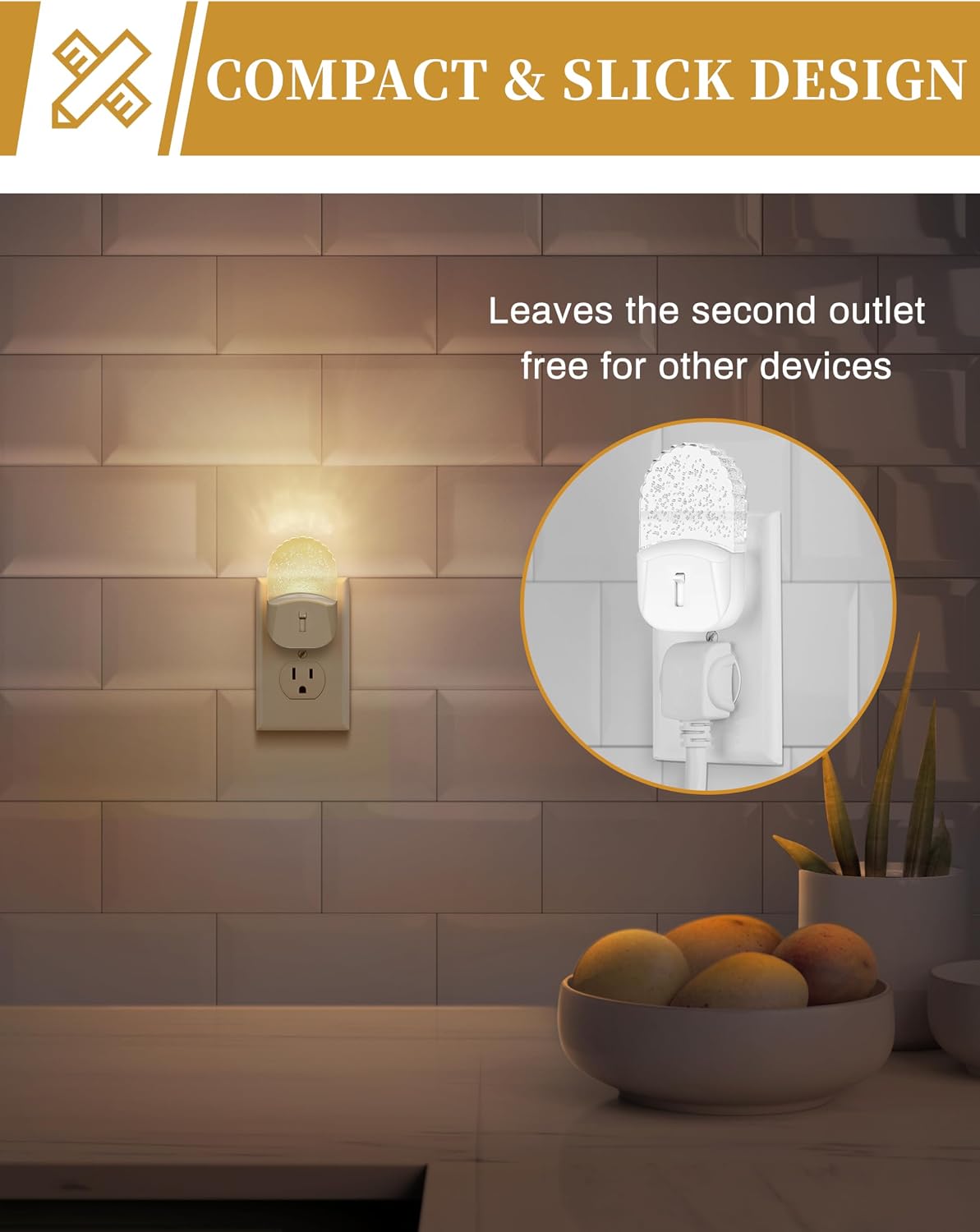Thumbnail 5 de DORESshop Plug-In LED Night Light 2-Pack