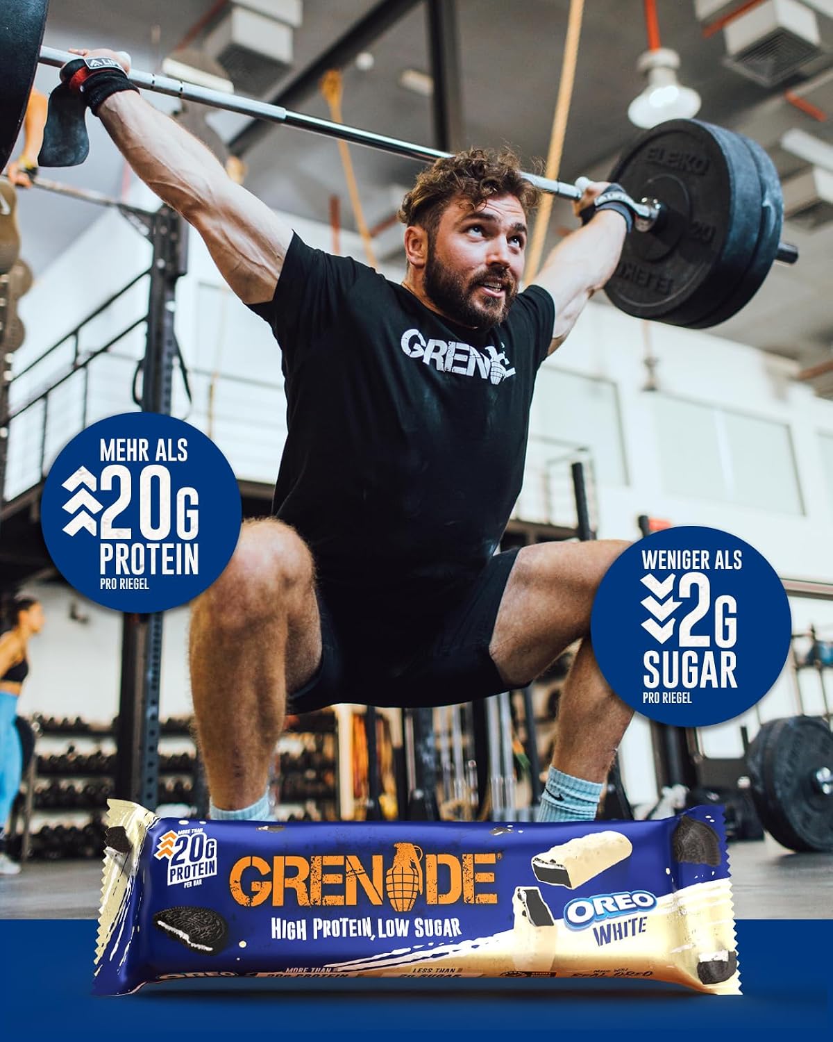 Thumbnail 6 de Grenade OREO Weiß Proteinriegel 12×60 g 🍫