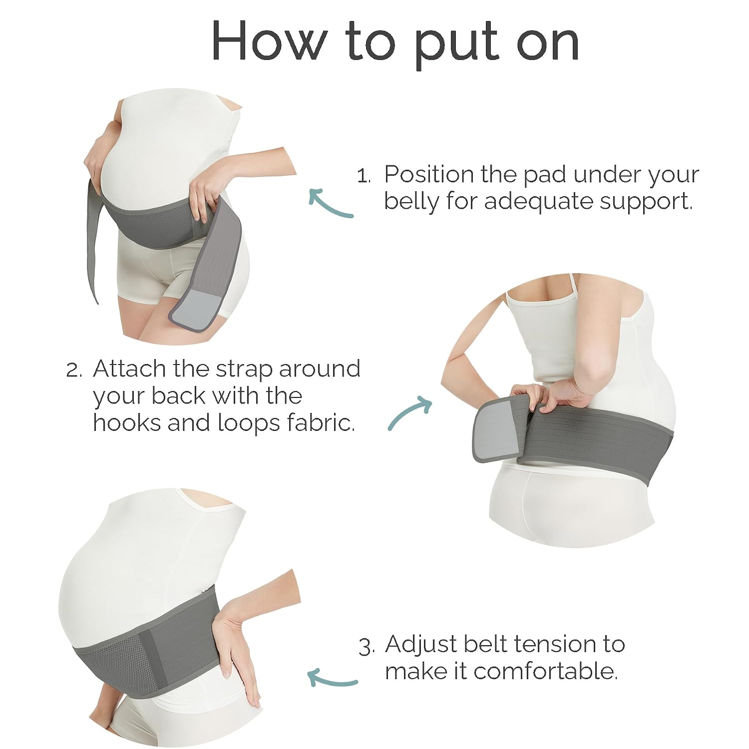 Thumbnail 2 de NEOtech Care NTCT008 Grey XL_EK Maternity Belt, Adjustable and Breathable