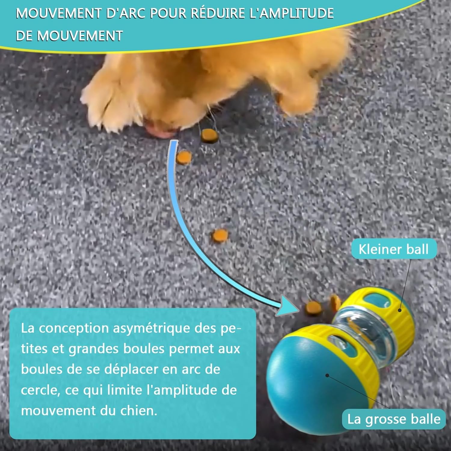 Thumbnail 5 de JWTEEE Intelligenzspielzeug Hund Futterball