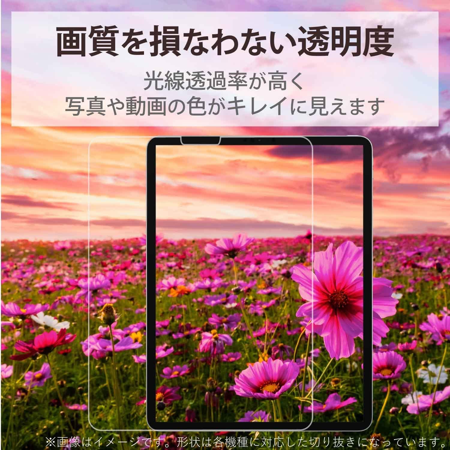 Thumbnail 2 de エレコム TBWA21SFLGGJ iPad mini用ガラスフィルム、9H硬度・ガイドフレーム付き