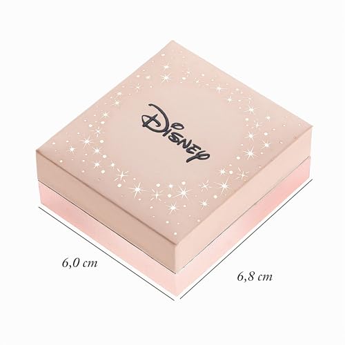 Detalle 2 de Pendientes Disney de oro amarillo 9 quilates Minnie con circonitas verde oscuro