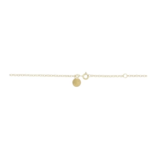 Thumbnail 3 de DelPia Collana Donna 2begold 18kt e Argento Sterling 925 - Modello Paperclip con Cristalli Bianchi, 51 cm