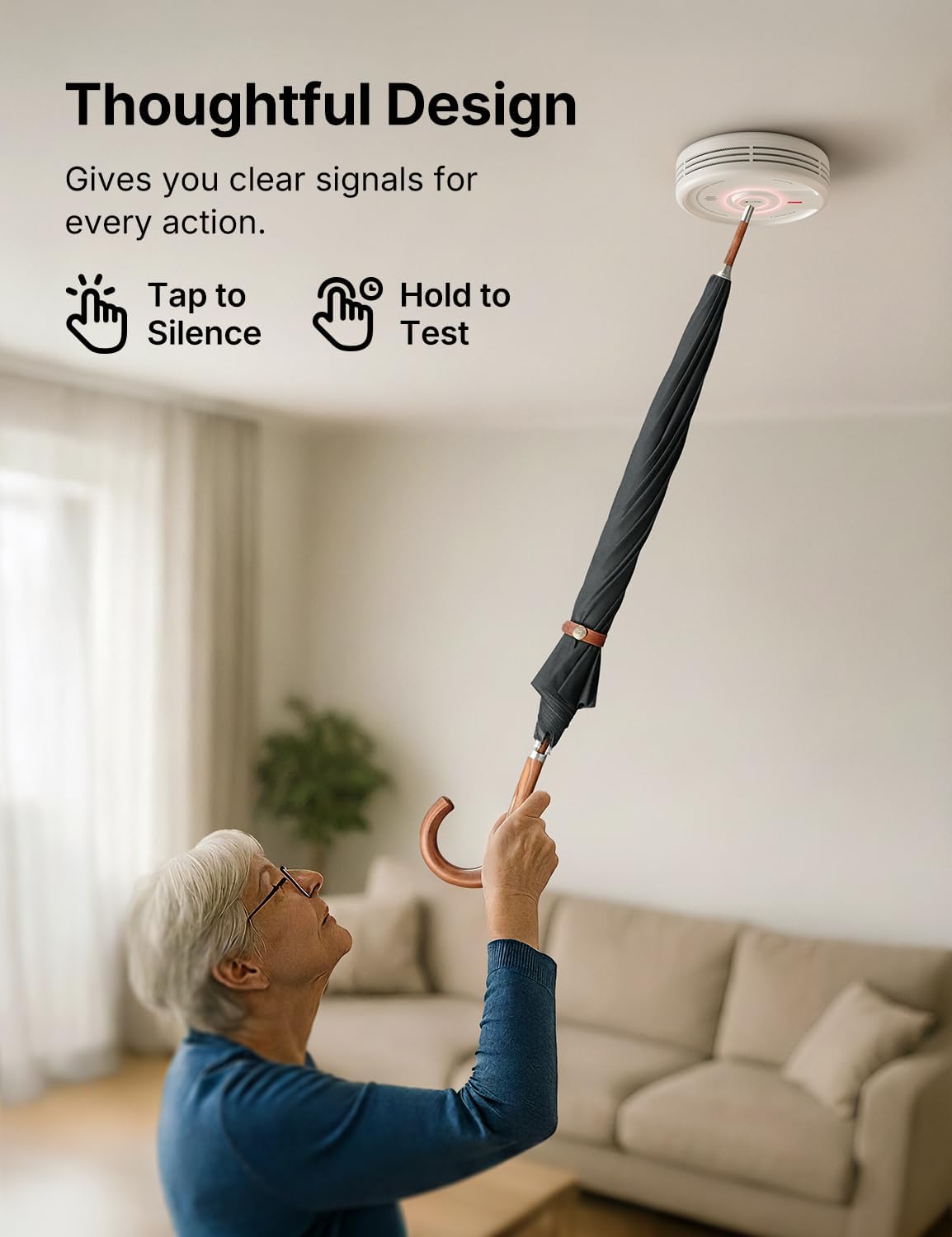 Thumbnail 5 de X-Sense XS0E-SN 10-Year Battery Smoke Alarm (Standalone) with LED & Silence Button, 1-Pack