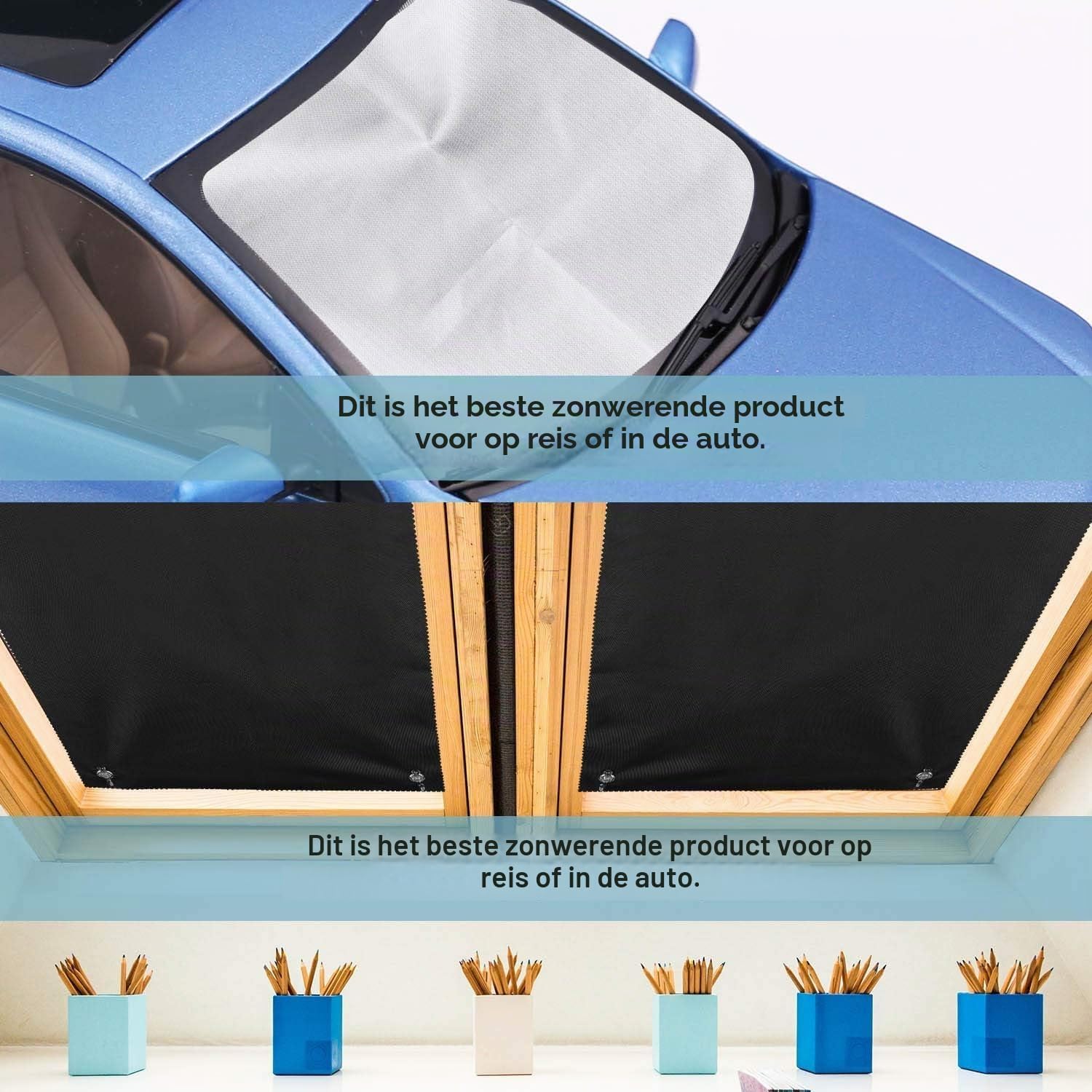 Thumbnail 6 de Johgee JJcurtain-300D verduisteringsrolgordijn voor Velux GGL PK06, 37 x 78 cm