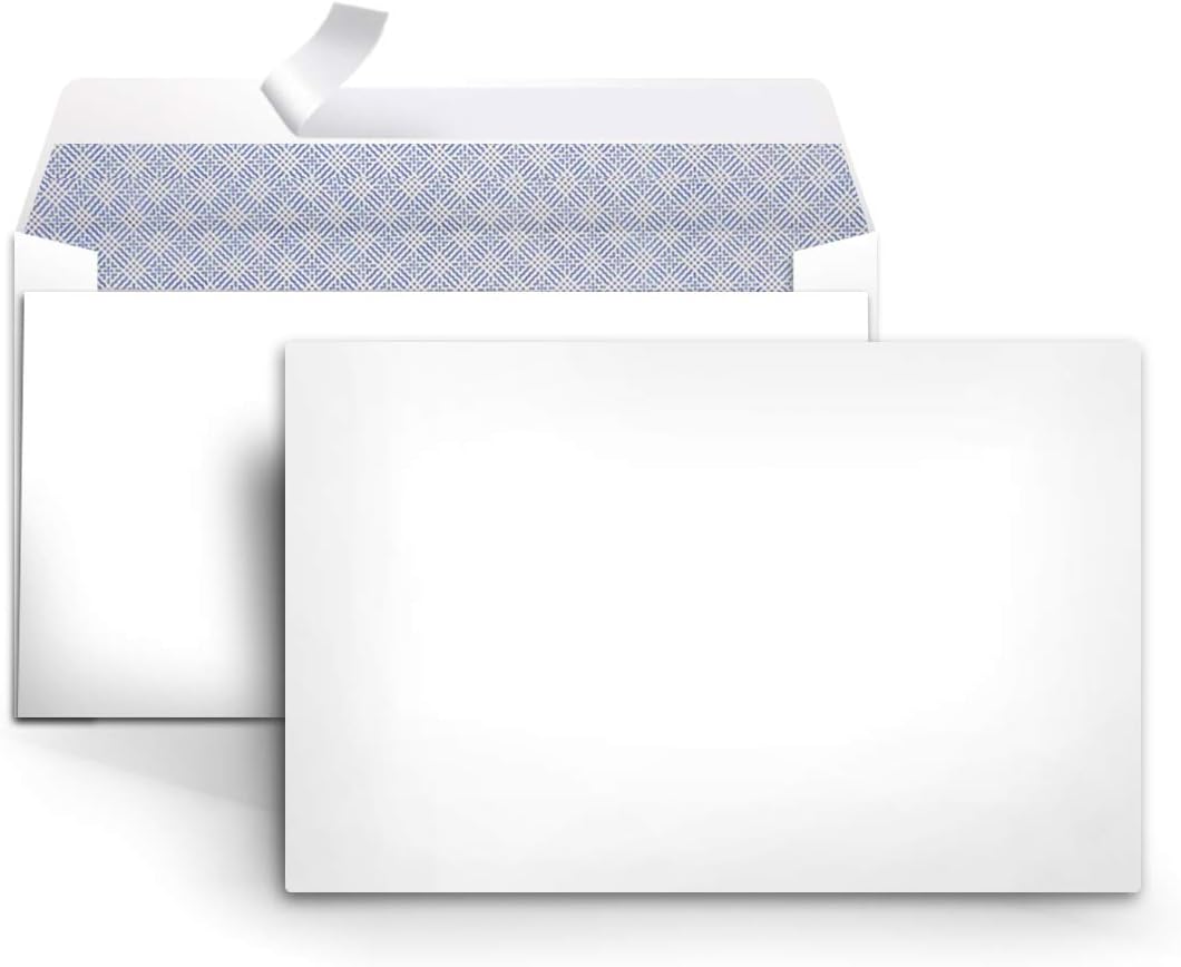Detalle de Amazon Basics #6 3/4 Security Tint Envelopes with Peel & Seal, 300-Pack