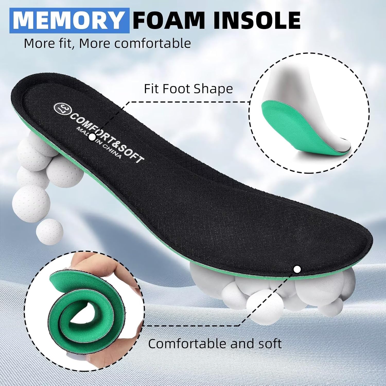 Thumbnail 2 de TIOSEBON Slip On Shoes Women — Lightweight Breathable Casual Trainers with Memory Foam