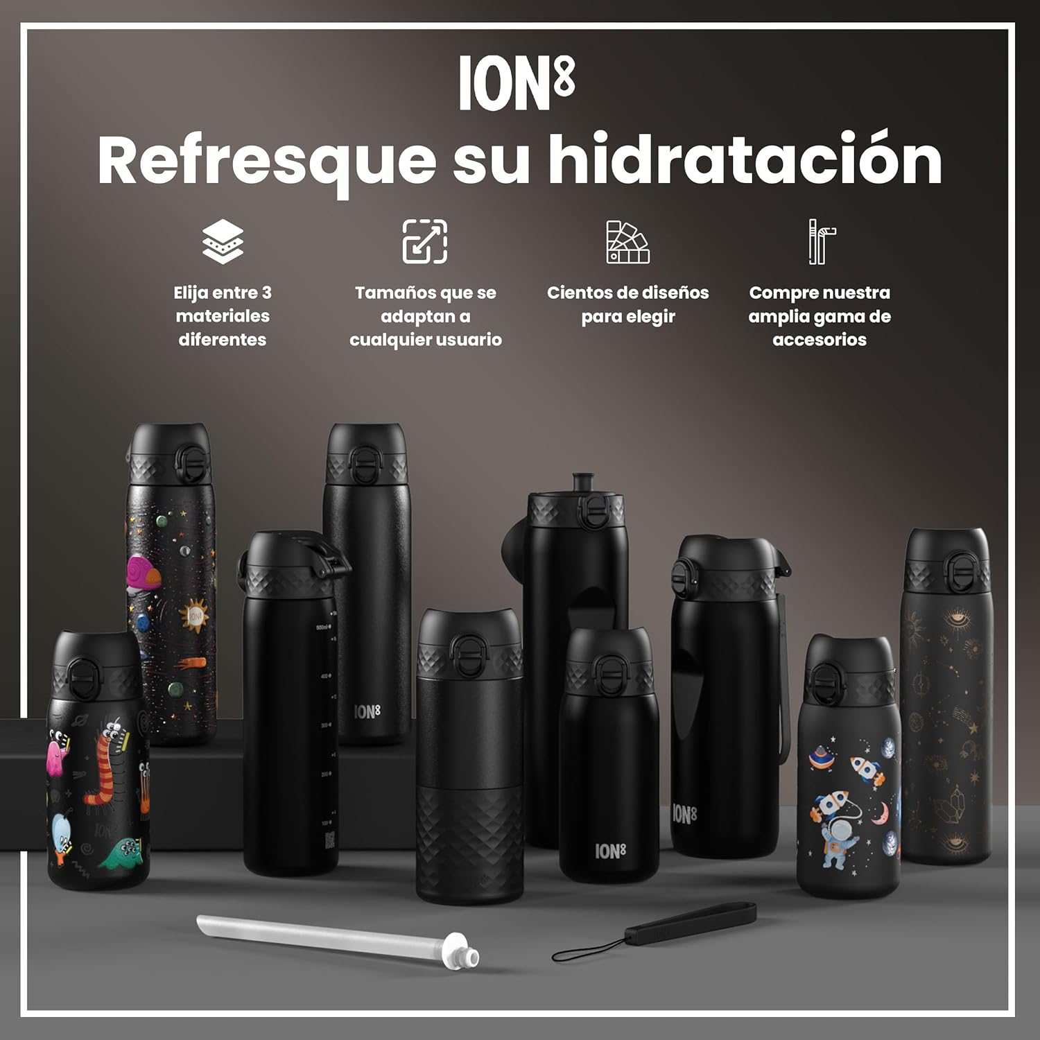 Thumbnail 6 de ion8 Botella de Agua Inox 600ml 💧 Sin Aislamiento y Segura