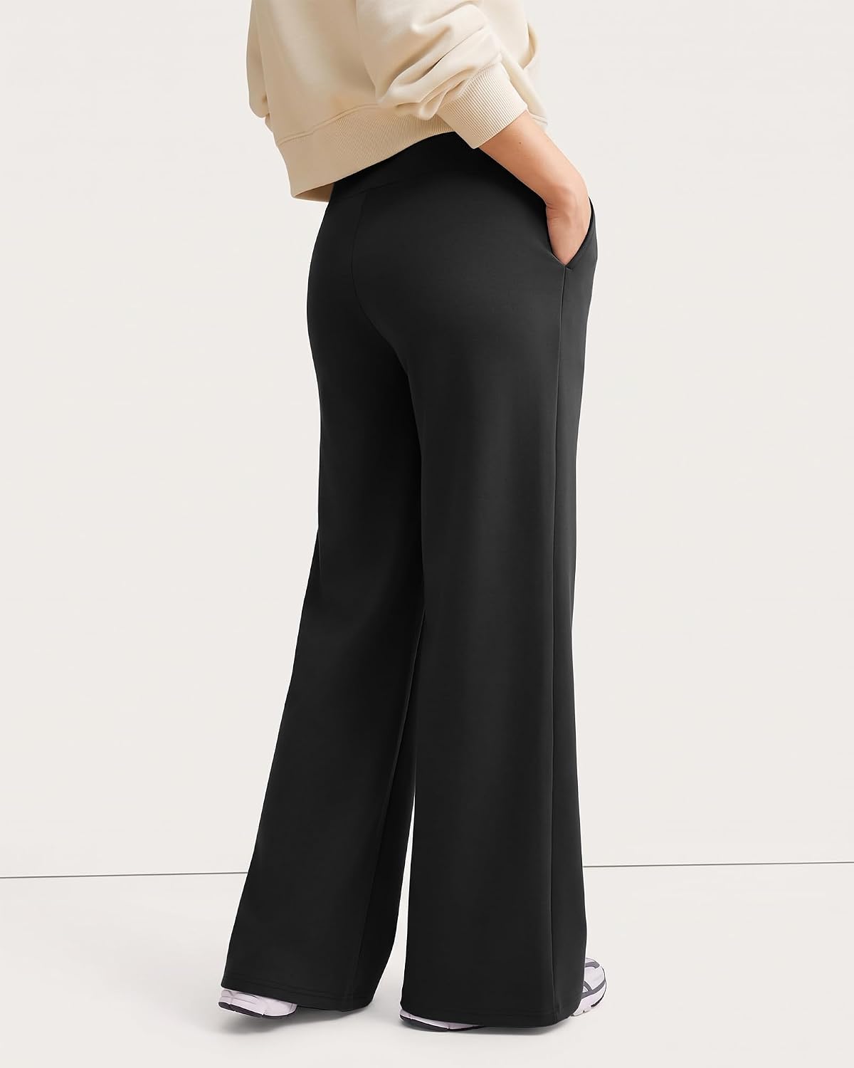 Thumbnail 2 de ZOOSIXX Capri Pants for Women — Wide Leg, High-Wwaisted Drawstring Lounge Trousers with Pockets