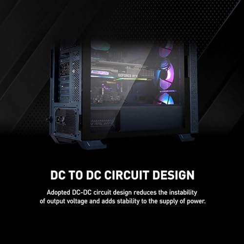 Detalle de MSI MAG A650BN: Fuente de alimentación Gaming 650 W 80 Plus Bronze, 12V Single‑Rail