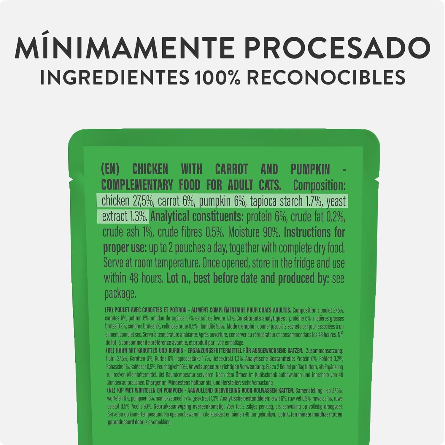 Detalle de Schesir Sopa con Filetes de Pollo, Zanahorias y Calabaza para Gatos — 12x40 g