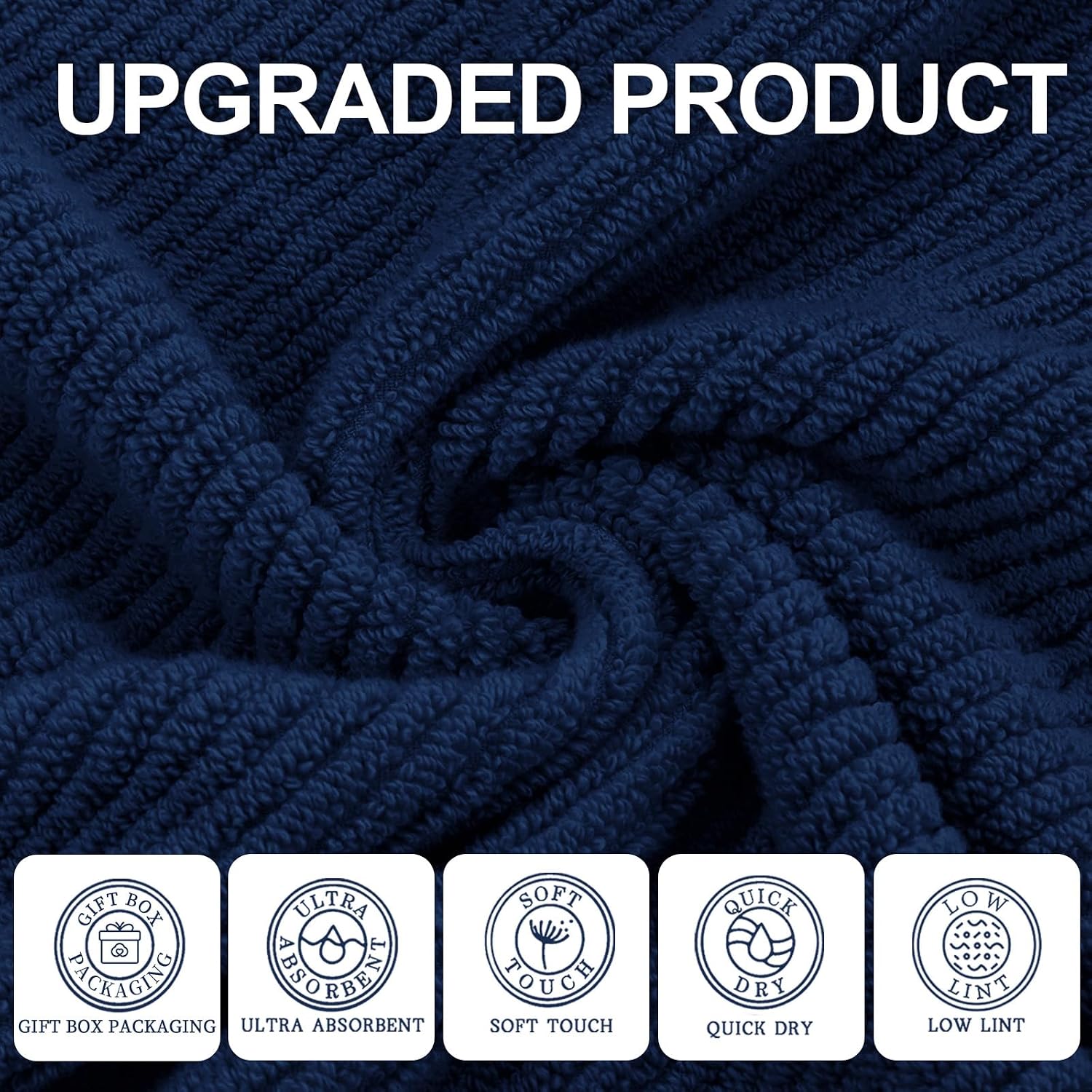 Thumbnail 1 de VOOVA & MOVAS Bath Towel Set of 6, 30"x56"