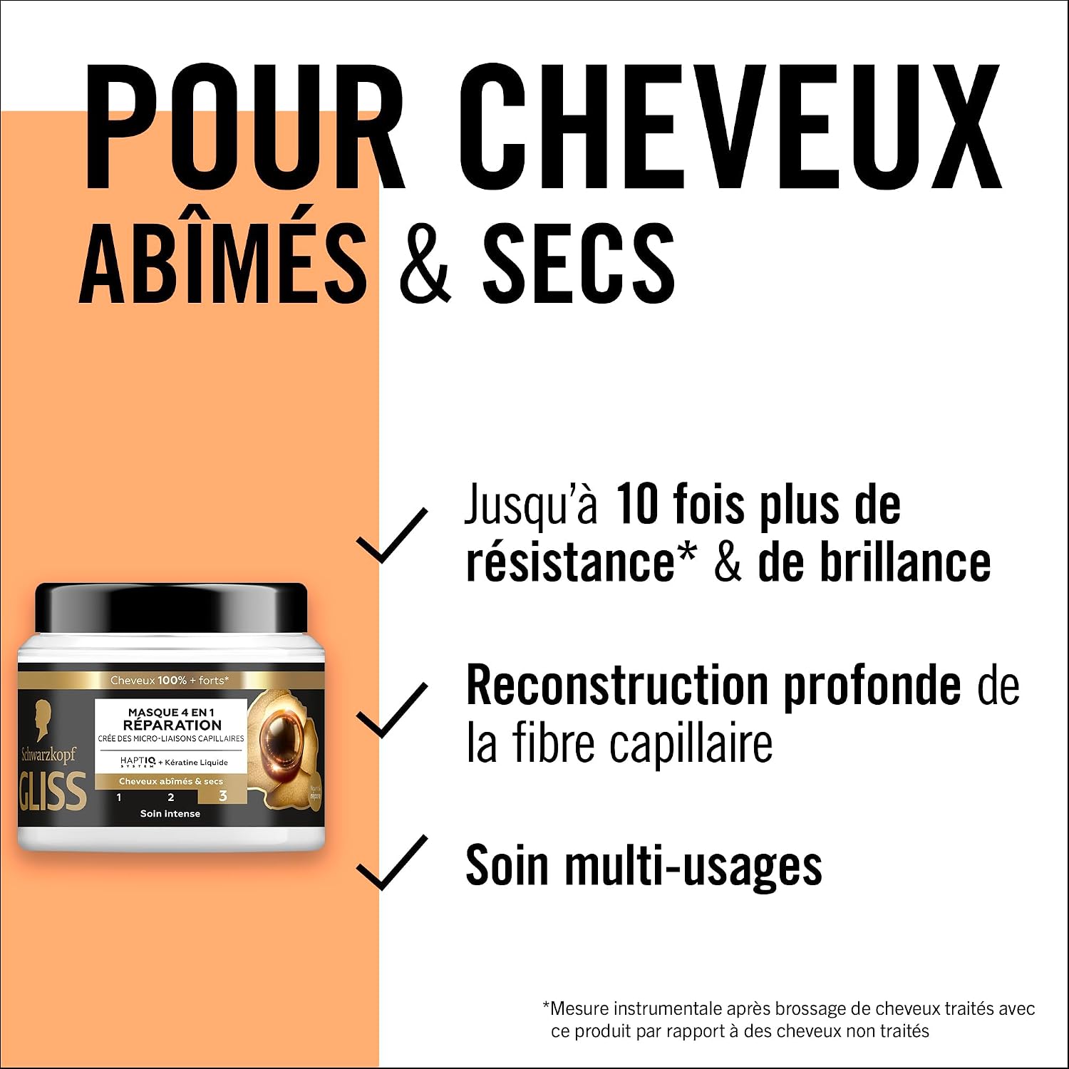Thumbnail 4 de GLISS Schwarzkopf Masque Réparation 400ml 💇♀