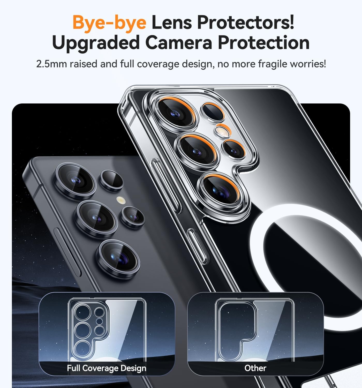 Thumbnail 5 de Coque magnétique CANSHN pour Samsung Galaxy S25 Ultra (6,9 pouces) avec béquille métal et protection photo