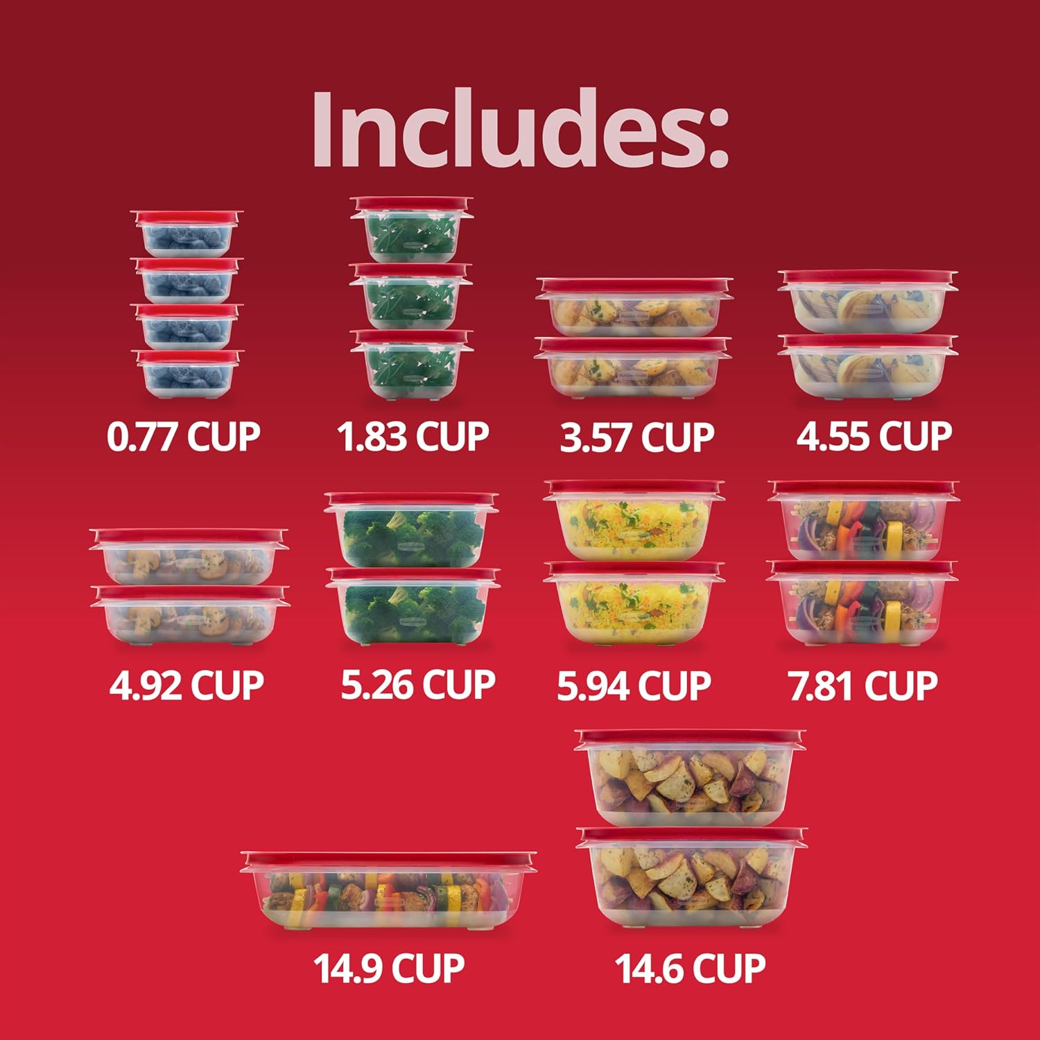 Thumbnail 5 de Rubbermaid EasyStore 44-Piece Food Containers
