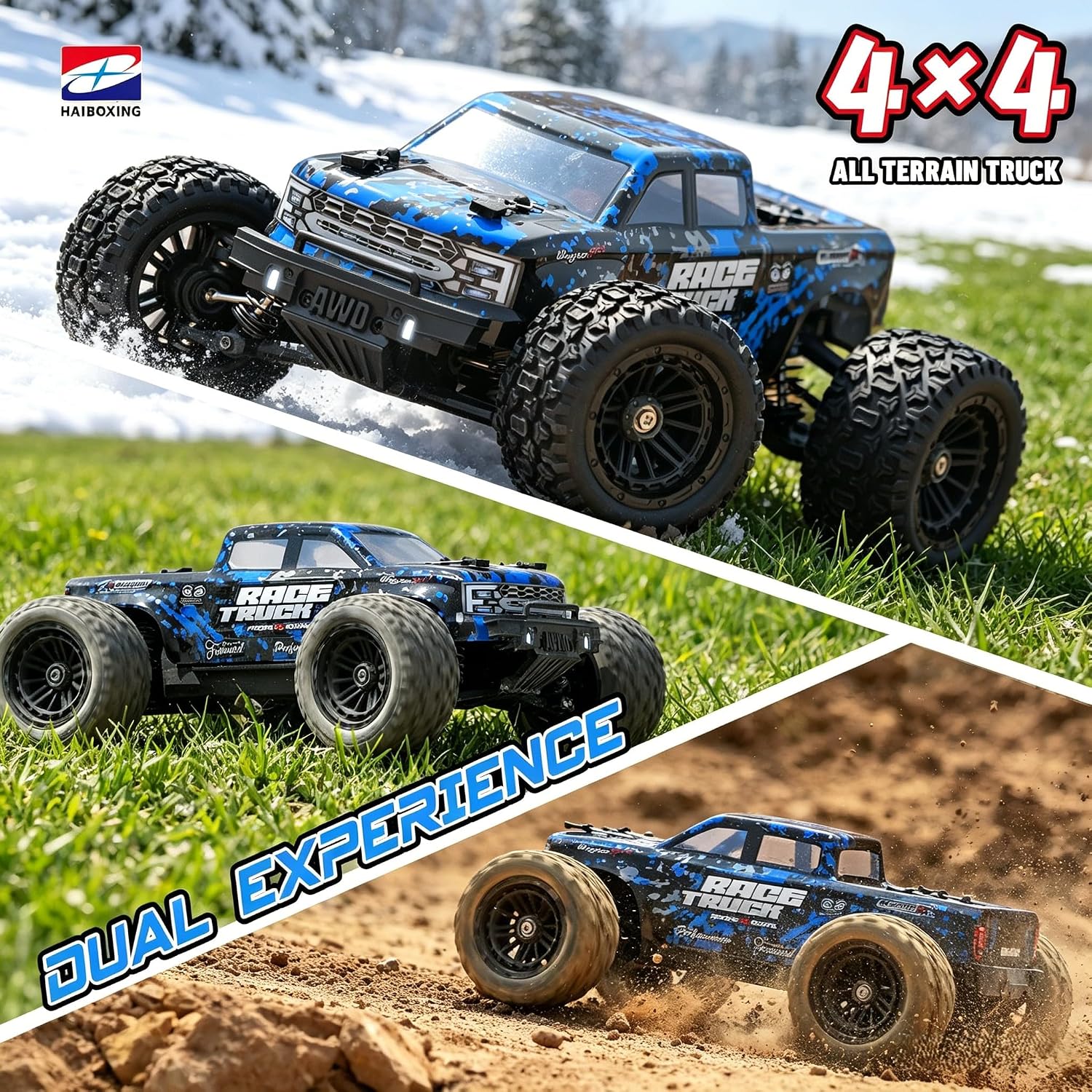 Detalle de HAIBOXING 18859E Ferngesteuertes Auto 1:18 – All-Terrain 4WD, 36 km/h