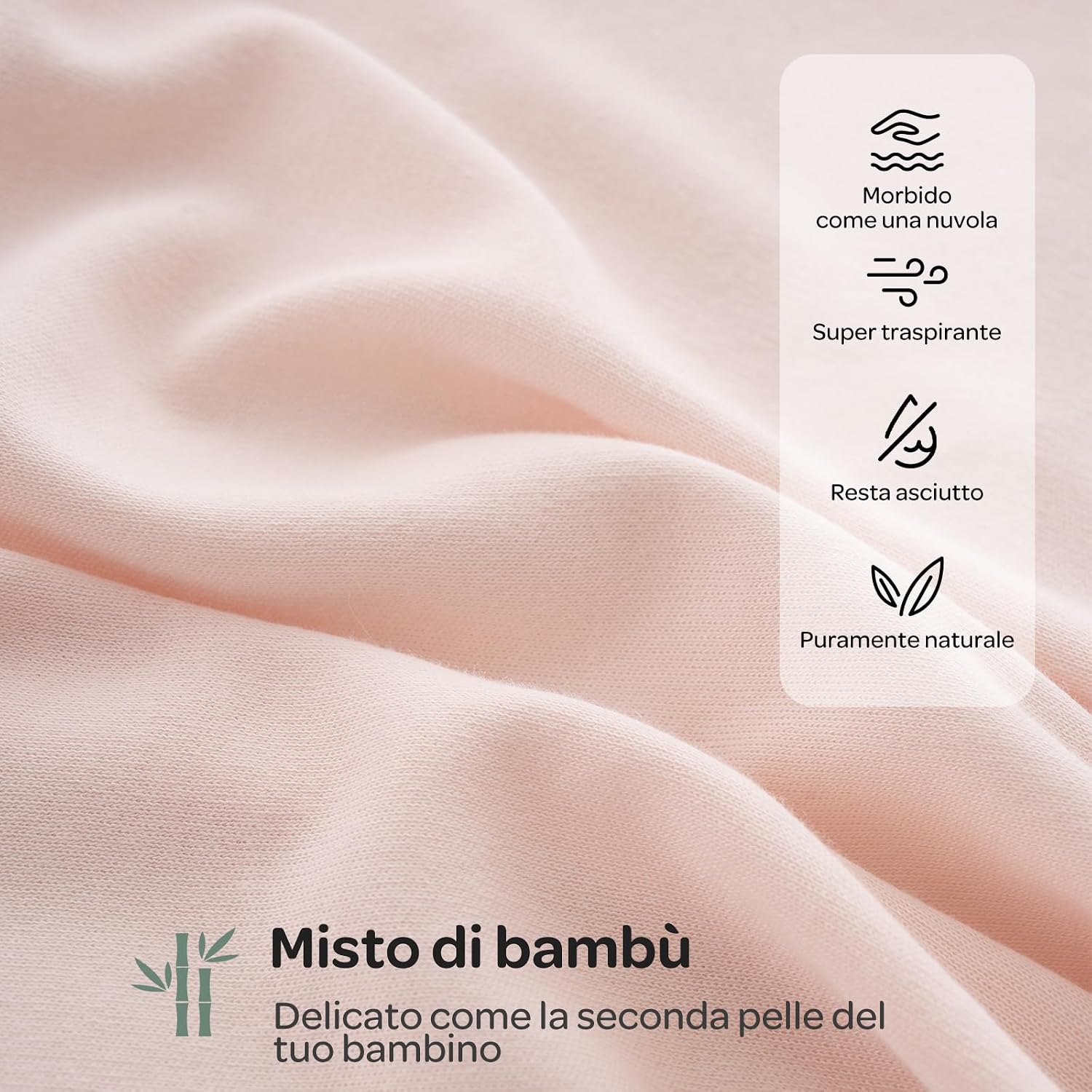 Detalle de Momcozy Swaddle Neonato a Chiusura Silenziosa, 2 pezzi Rosa (0–3 mesi)
