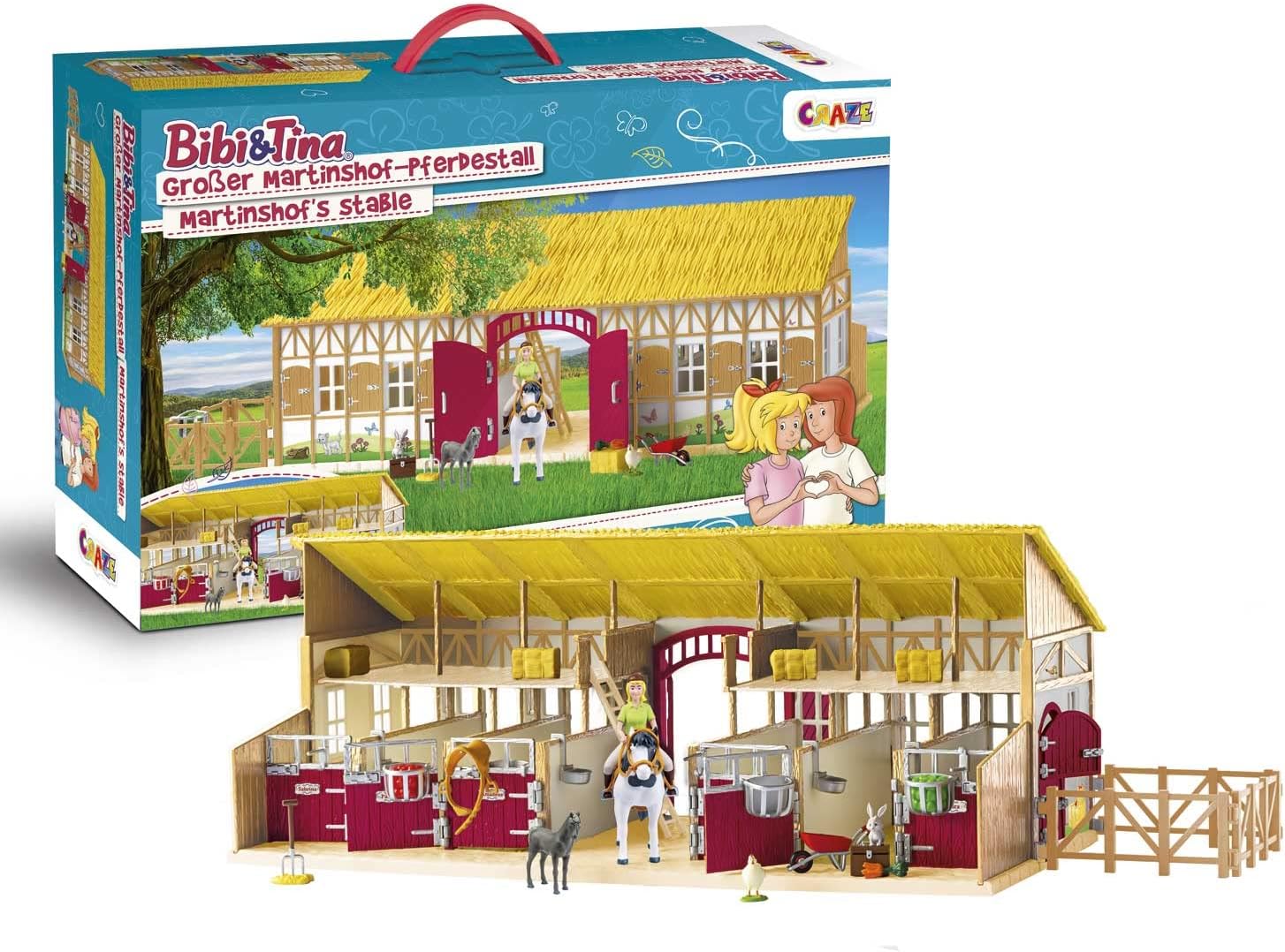 Thumbnail 6 de CRAZE Bibi und Tina Pferdestall-Set Martinshof (Spielset mit Pferden & Zubehör) ab 3 Jahren 35009