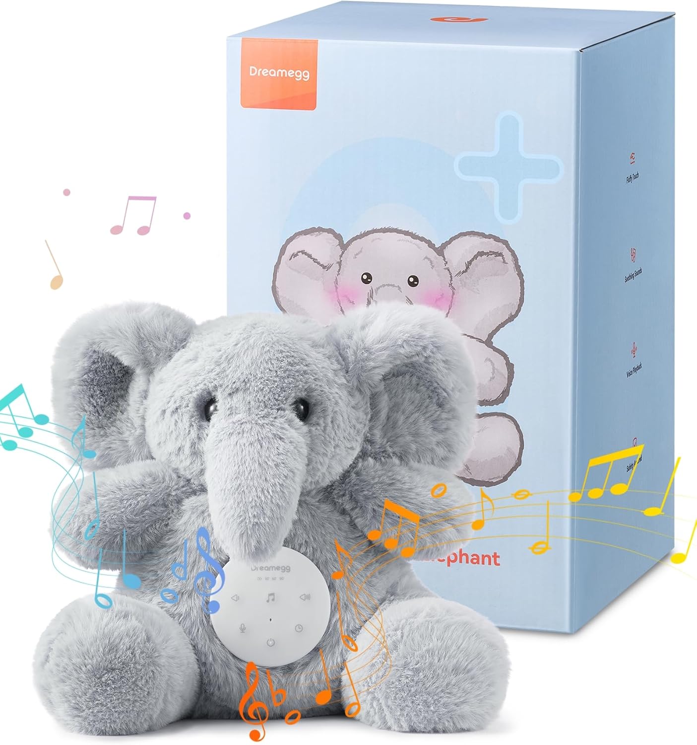 Detalle de Dreamegg Snuggle Elephant white noise machine