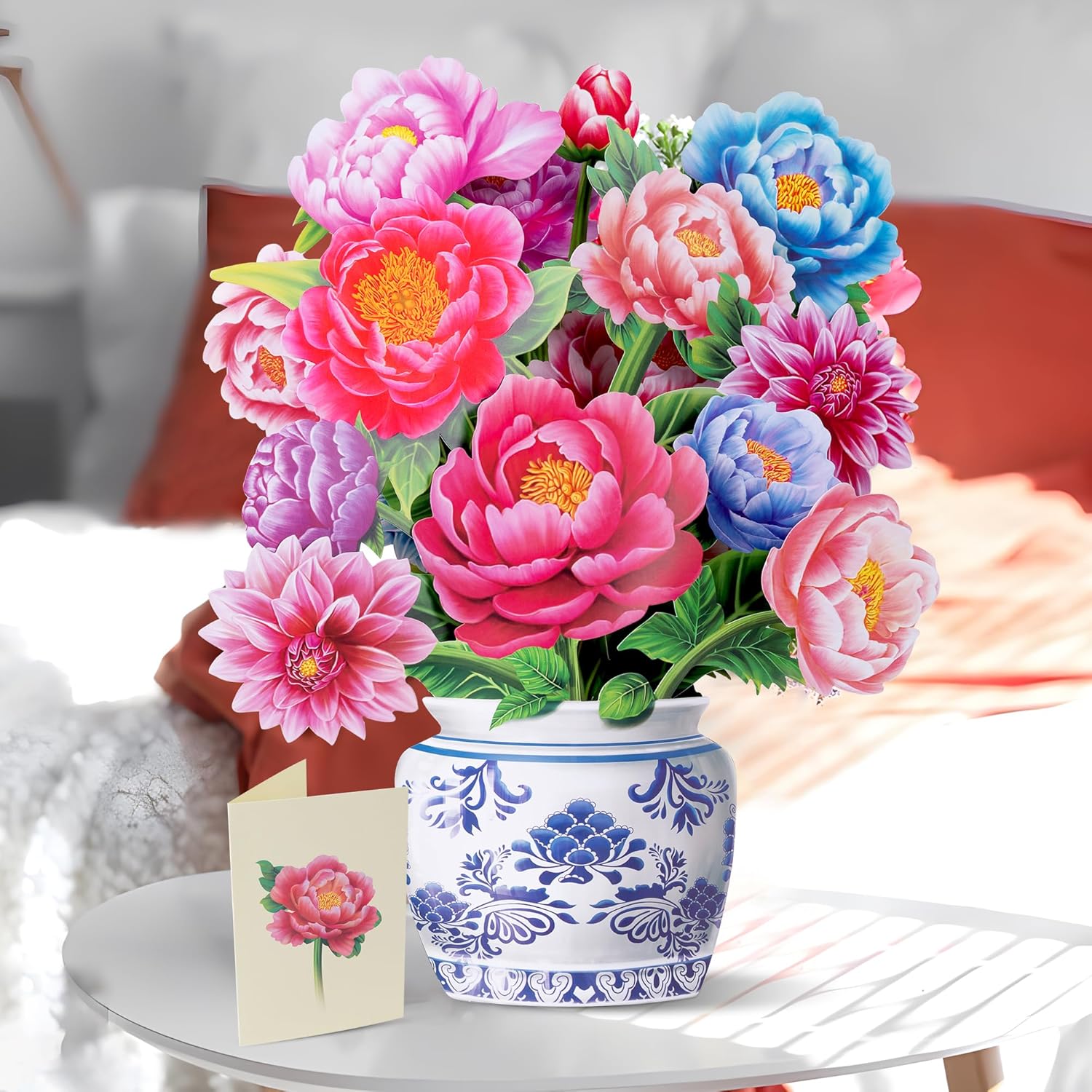 Thumbnail 6 de Airpark 3D Peony Pop Up Card: A Lasting Mothers Day Gift for Mom and More