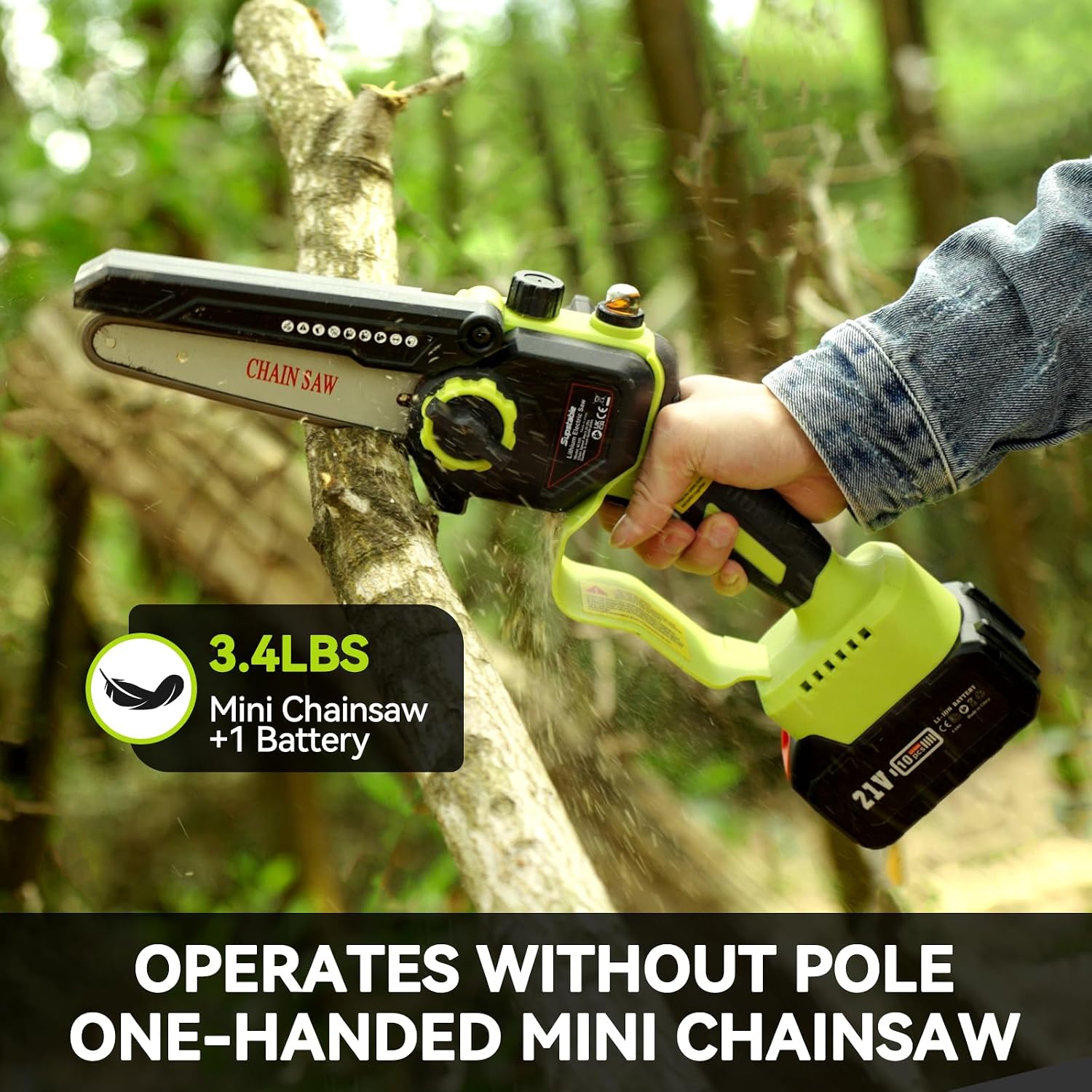 Thumbnail 4 de Supstable 2-in-1 Cordless Pole Saw 15 ft, 6" 🌳