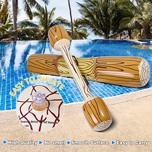 Detalle de VISATOR Flotadores de Batalla de Piscina para Adultos y Niños – Juego de Troncos Inflables