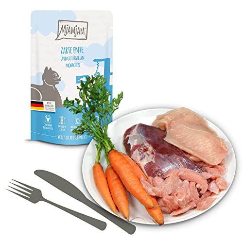 Thumbnail 5 de MjAMjAM Premium Nassfutter für Katzen – Probierpaket, 12 x 125 g (getreidefrei, viel Fleisch, Monoprotein)