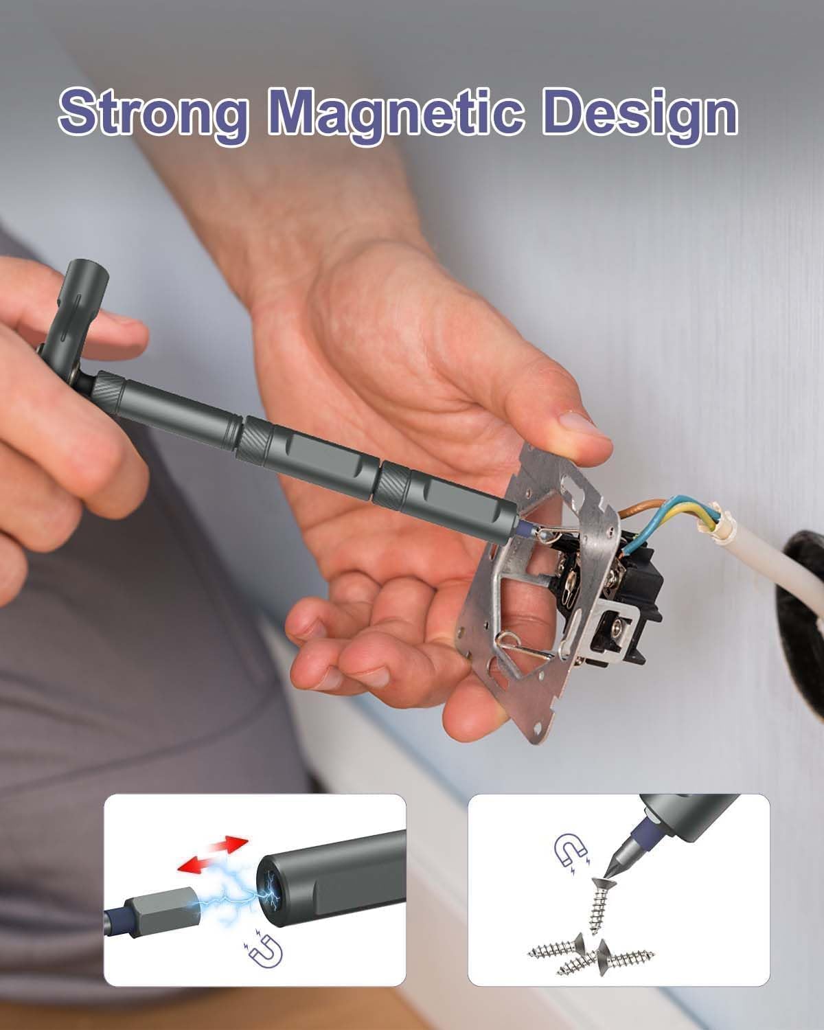 Thumbnail 6 de OQIMAX 42-in-1 magnetische schroevendraaierset met afneembare ratelgreep