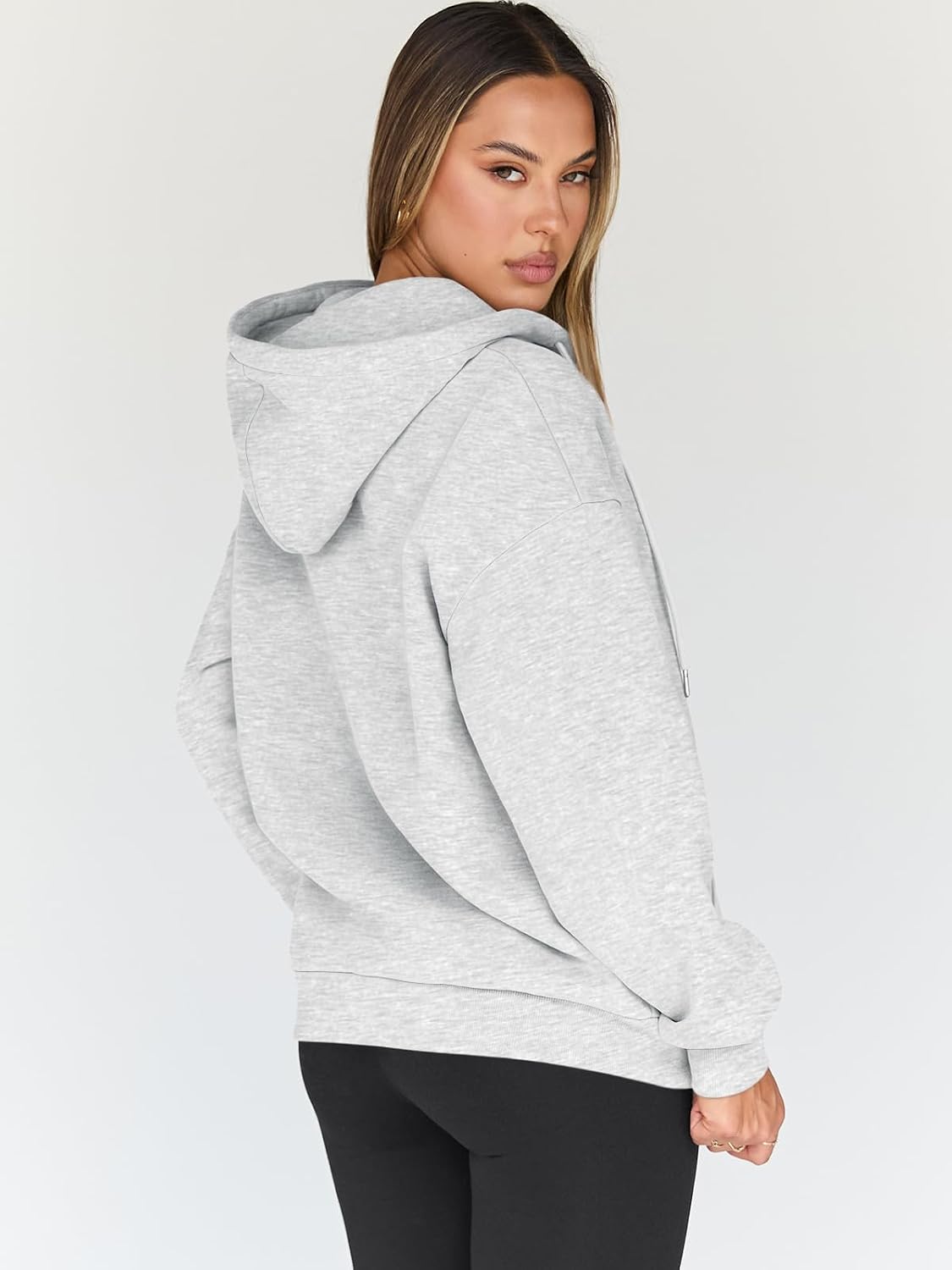 Detalle de Trendy Queen Women's Zip Up Hoodie 2026 Oversized Sweatshirt