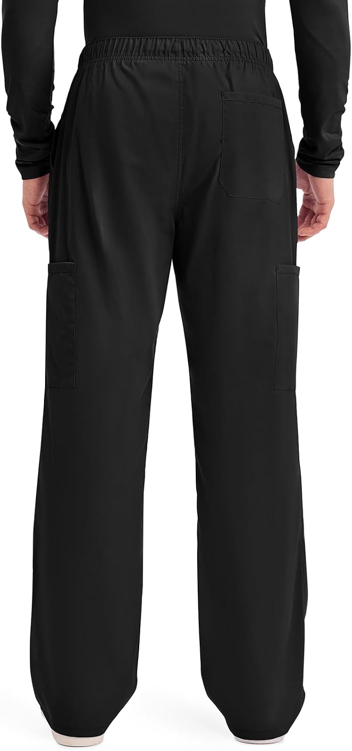 Detalle de Cherokee Men's Scrub Pants Polyester-Cotton Blend