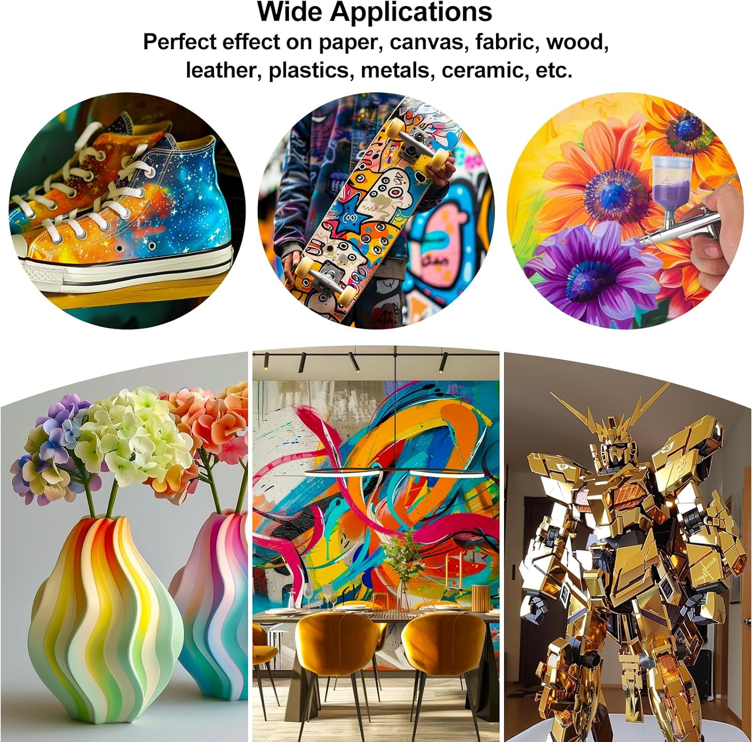 Thumbnail 5 de FansArriche Peinture Aérographe 34 couleurs 🎨