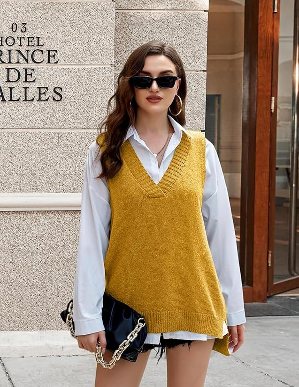 Detalle 2 de Zeagoo Sweater Vest, Oversized