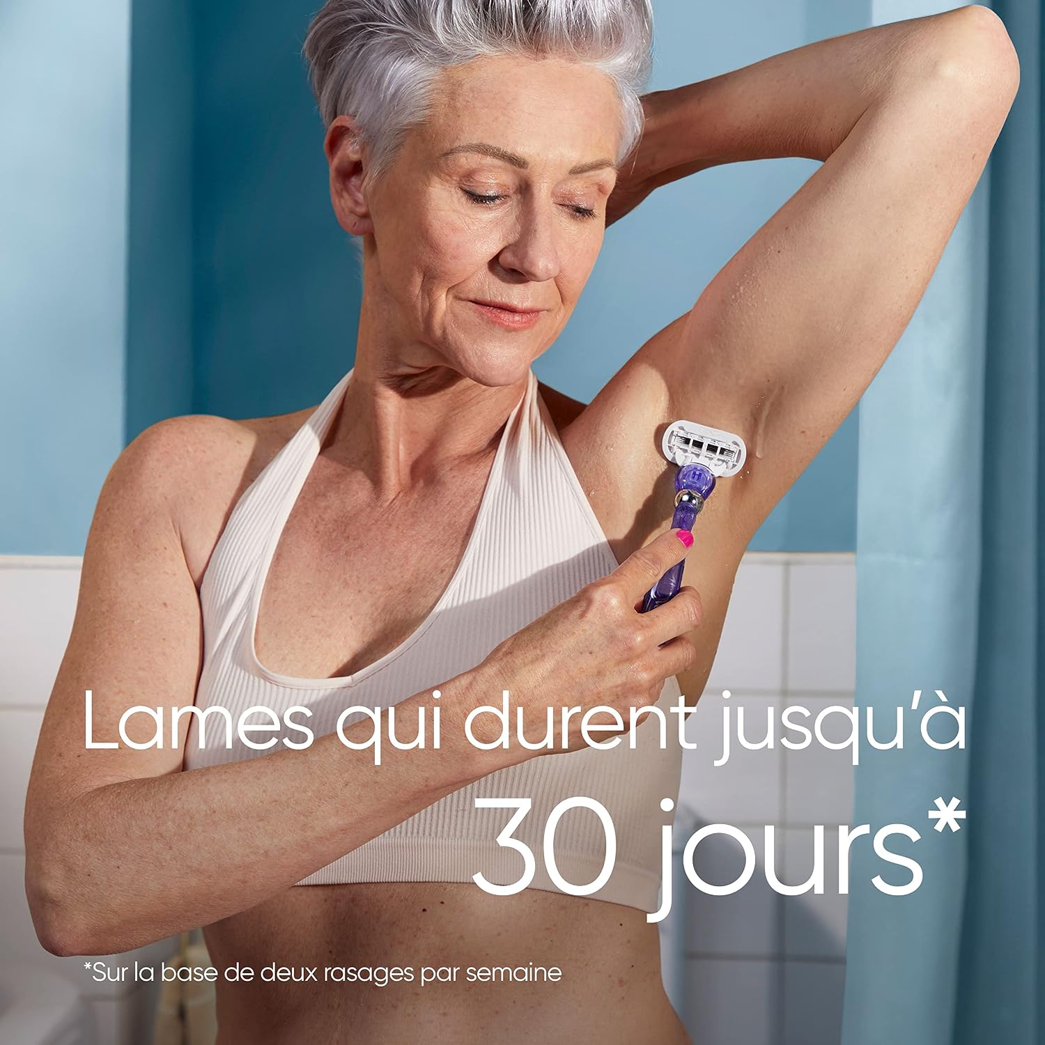 Detalle de Gillette Venus Deluxe Smooth Swirl — rasoir pour femme à 5 lames et 9 recharges SkinCushion