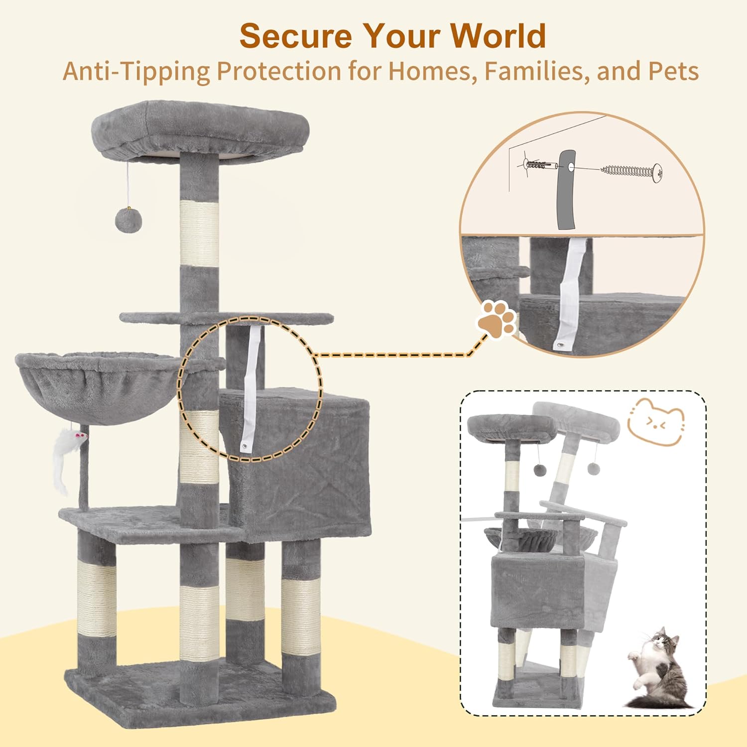 Thumbnail 5 de Heybly Cat Tree HCT004SW
