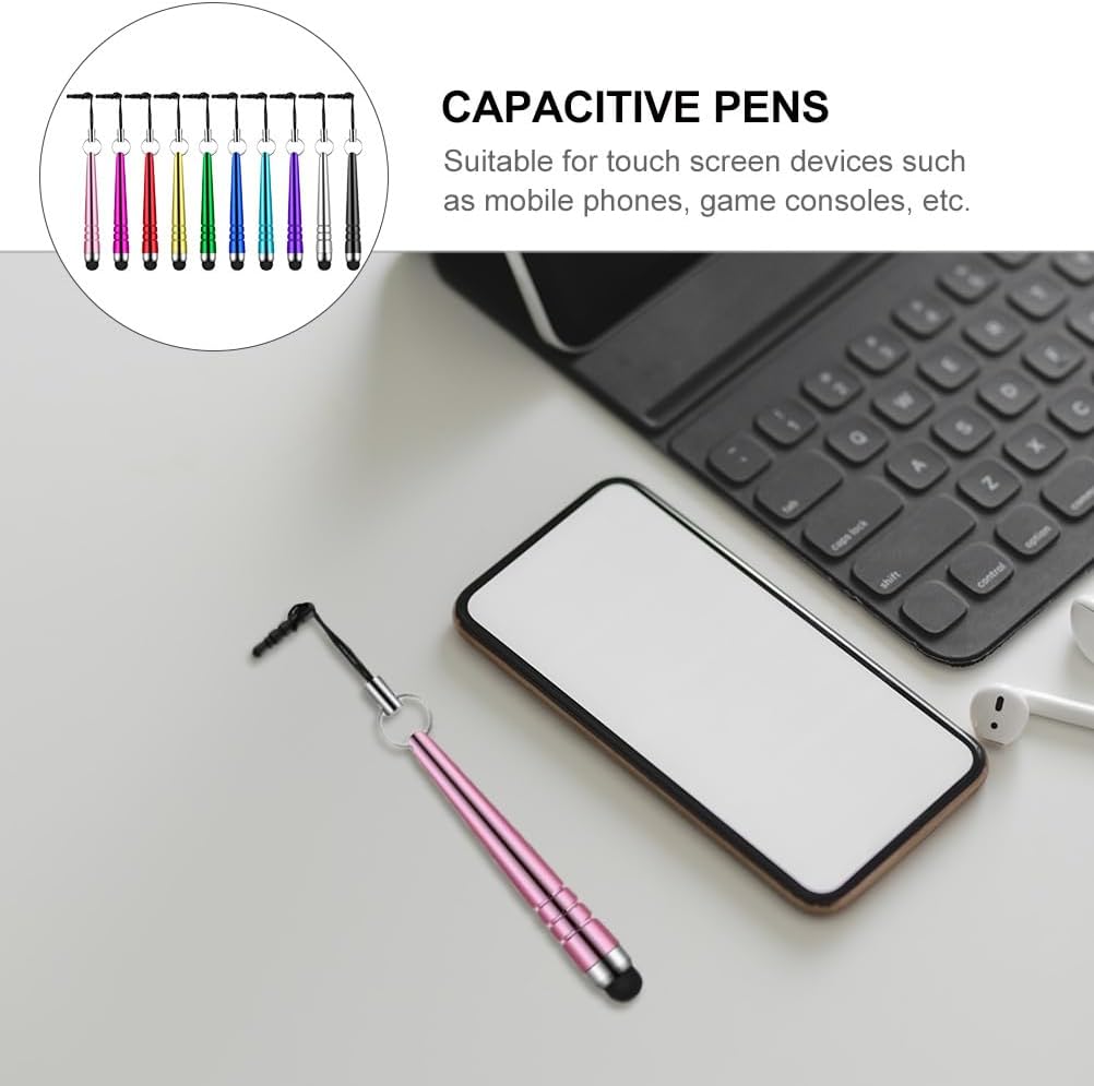 Detalle de UKCOCO Baseball Bat Capacitive Stylus Pens – 40 Pack in 10 Bright Colours