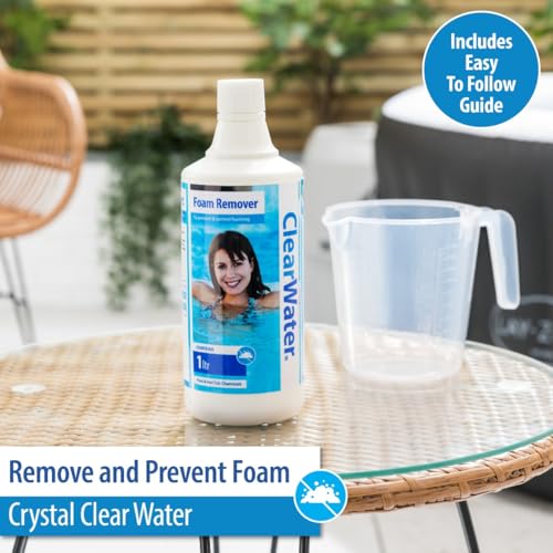 Detalle 2 de Clearwater Foam Remover Anti-Foam 1L for Hot Tubs, Spas & Pools