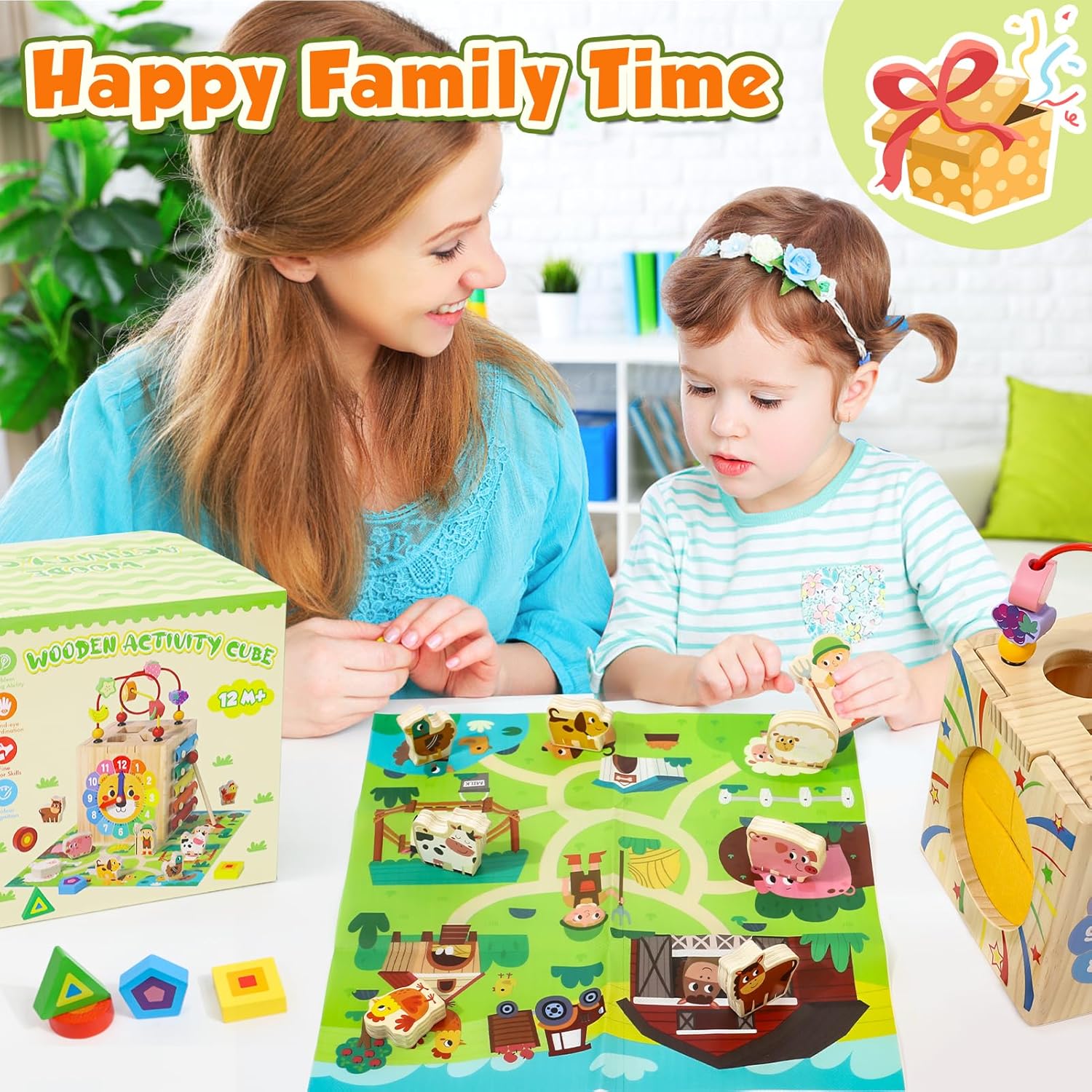Thumbnail 5 de LZDMY Montessori Activity Cube 7 in 1