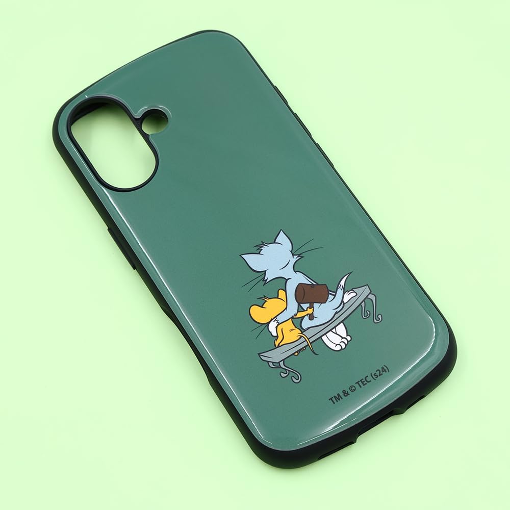 Detalle 2 de イングレム MiA IN-WP46AC4/TJ12 iPhone 16ケース トムとジェリー ハンマー柄 TPU・ポリカーボネート製