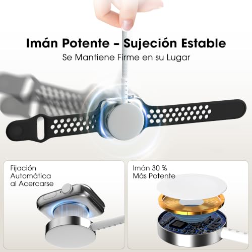 Thumbnail 4 de BSTOEM Cargador magnético para Apple Watch USB-C de 1 m con carga rápida