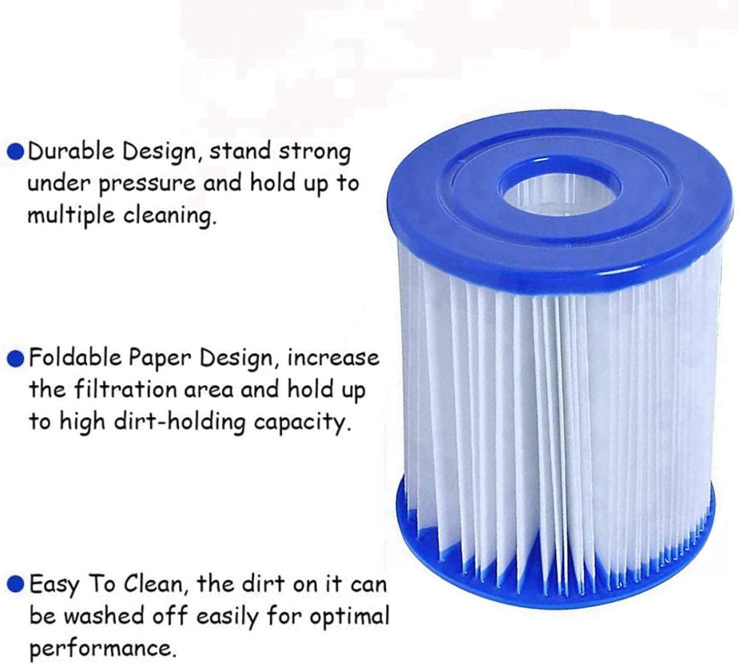 Thumbnail 1 de Mscomft Size I Filter Cartridge for Bestway Pools (4 Pack) – Replacement for Easy Set Systems