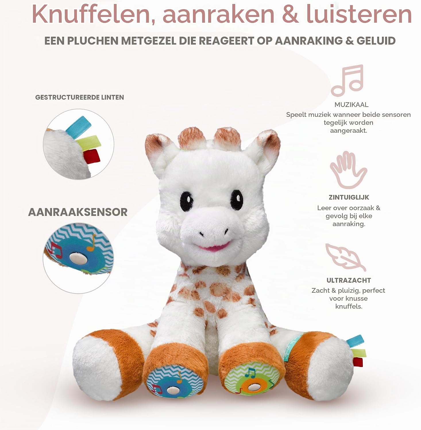 Detalle de Sophie la Girafe Touch and Music Magic 230806 interactief knuffeldier